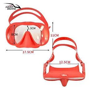 Scuba Diving Snorkeling Wide View Plano Lenses Anti-Fog Foldable Mask Adults 5 Colours DM408