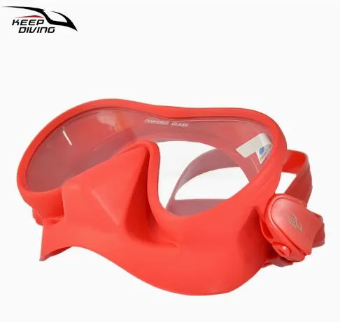 Scuba Diving Snorkeling Wide View Plano Lenses Anti-Fog Foldable Mask Adults 5 Colours DM409