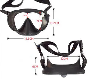 Scuba Diving Snorkeling Wide View Plano Lenses Anti-Fog Foldable Mask Adults 5 Colours DM409