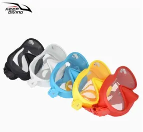 Scuba Diving Snorkeling Wide View Plano Lenses Anti-Fog Foldable Mask Adults 5 Colours DM409