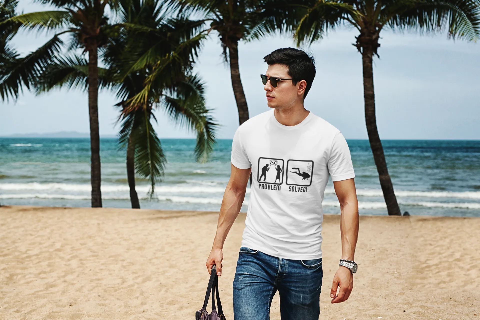 Scuba diving T-Shirt for Men | Problem Solved