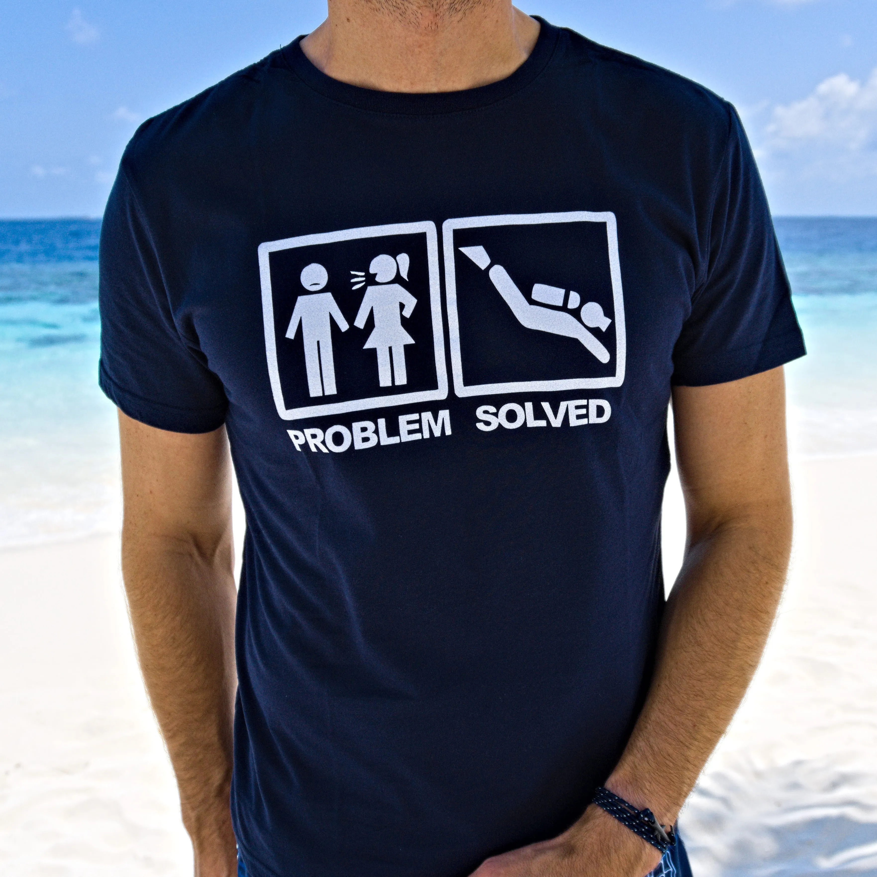 Scuba diving T-Shirt for Men | Problem Solved