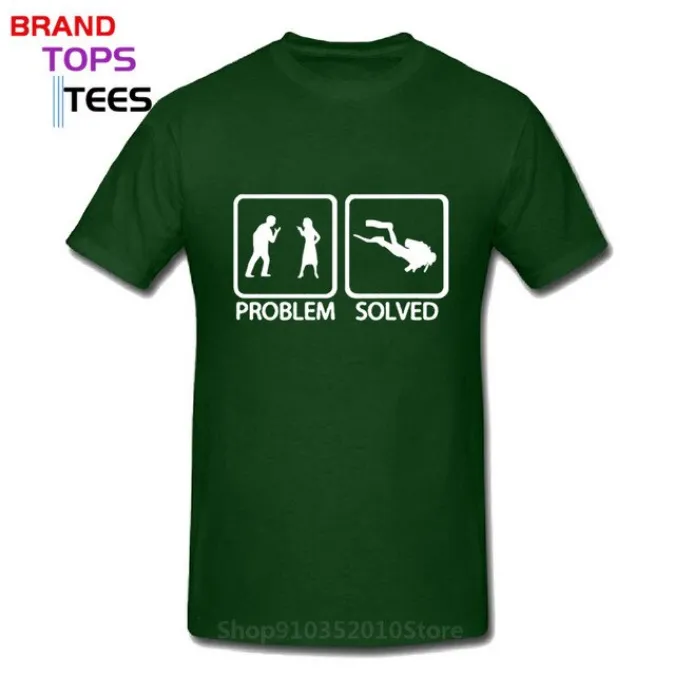 Scuba diving T-Shirt for Men | Problem Solved