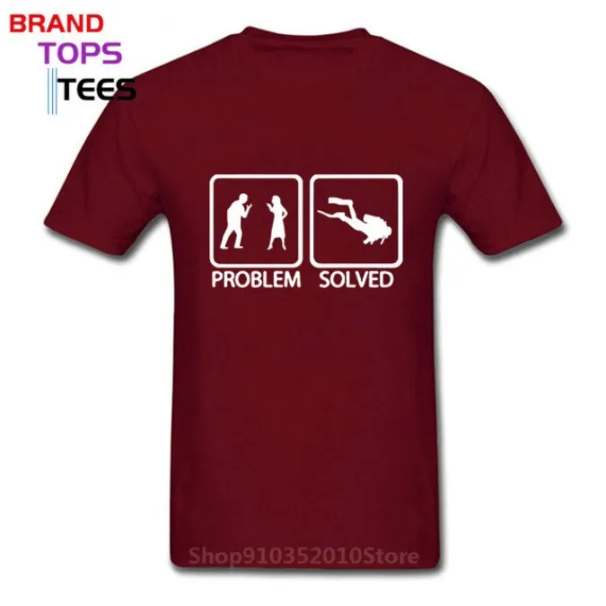 Scuba diving T-Shirt for Men | Problem Solved