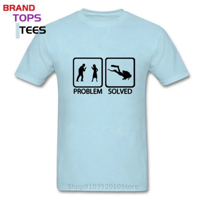 Scuba diving T-Shirt for Men | Problem Solved