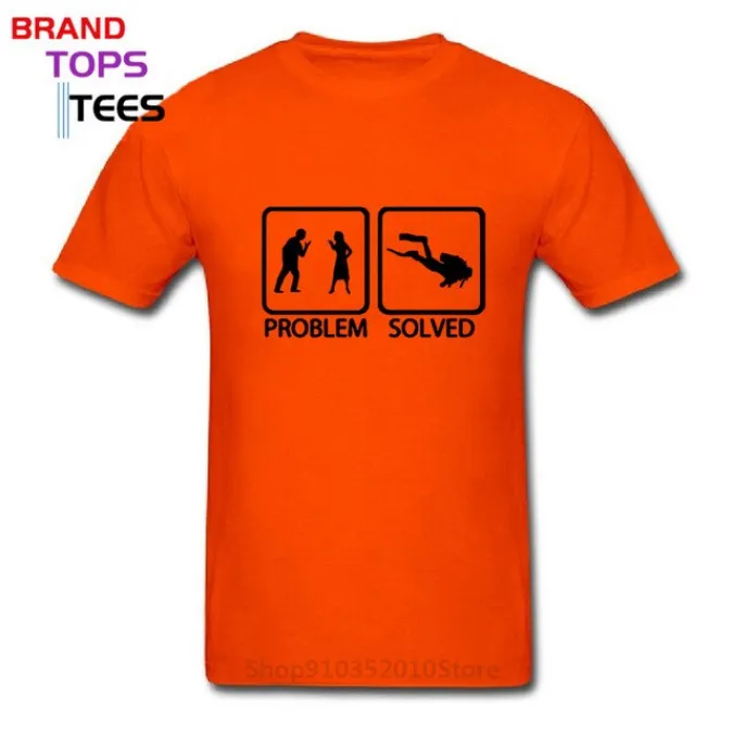 Scuba diving T-Shirt for Men | Problem Solved