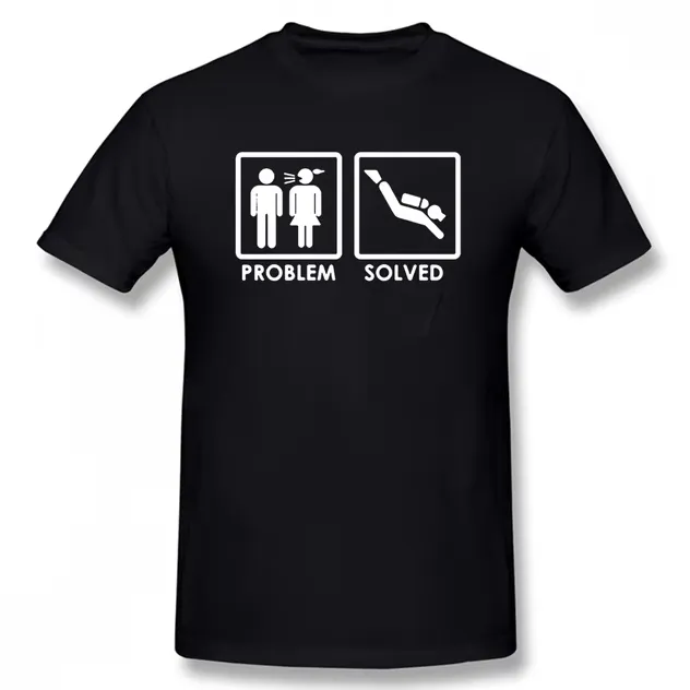 Scuba diving T-Shirt for Men | Problem Solved