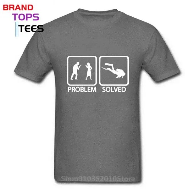 Scuba diving T-Shirt for Men | Problem Solved