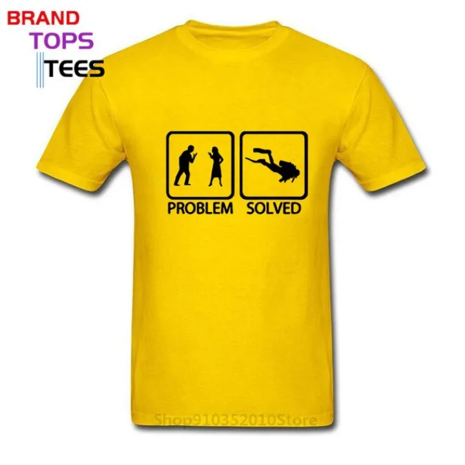 Scuba diving T-Shirt for Men | Problem Solved