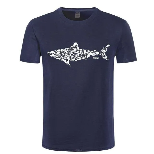 Scuba diving T-Shirt for Men | Scuba Diver turns into shark