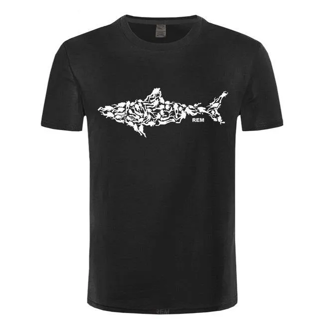 Scuba diving T-Shirt for Men | Scuba Diver turns into shark