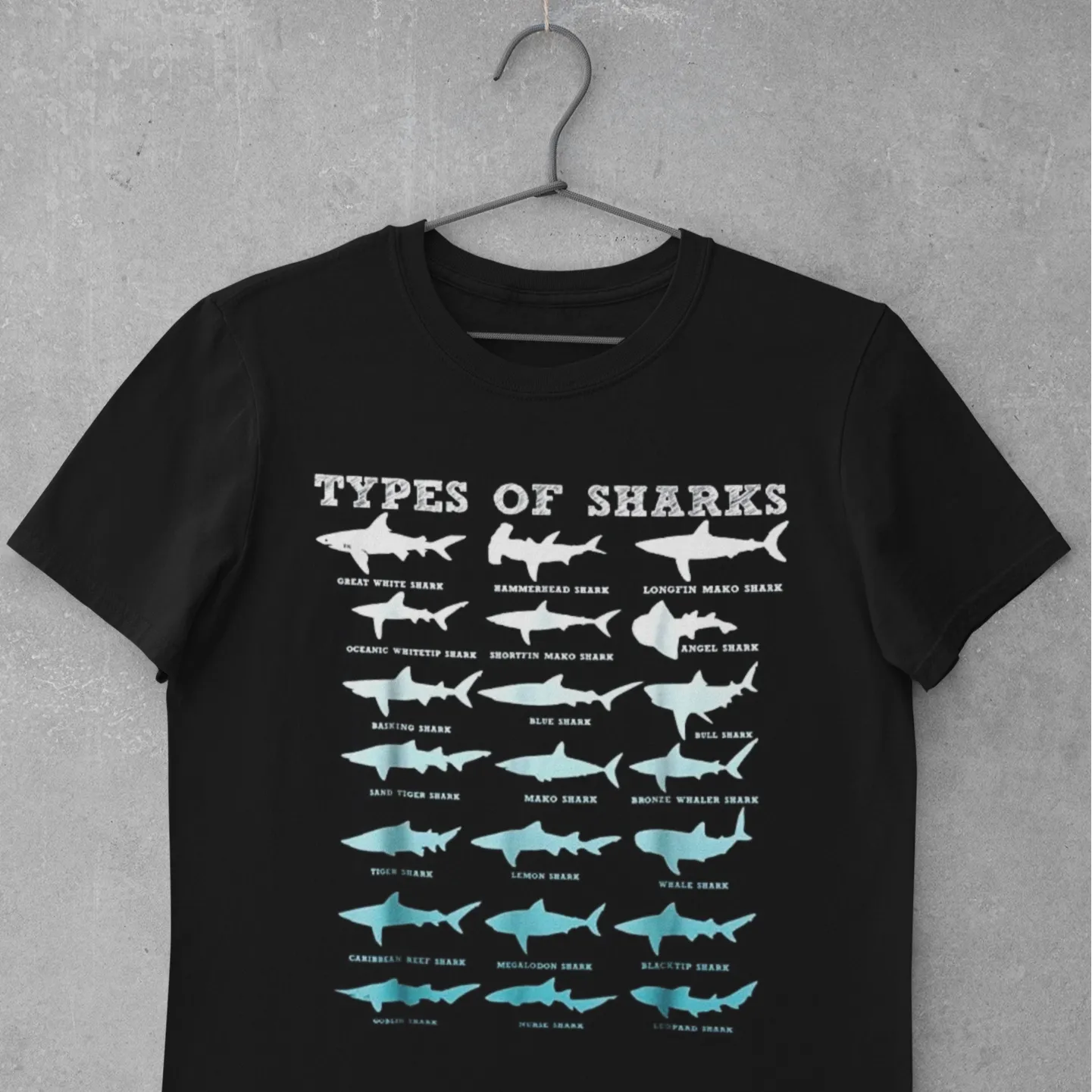 Scuba diving T-Shirt for Men | Sharks Marine Biology Print