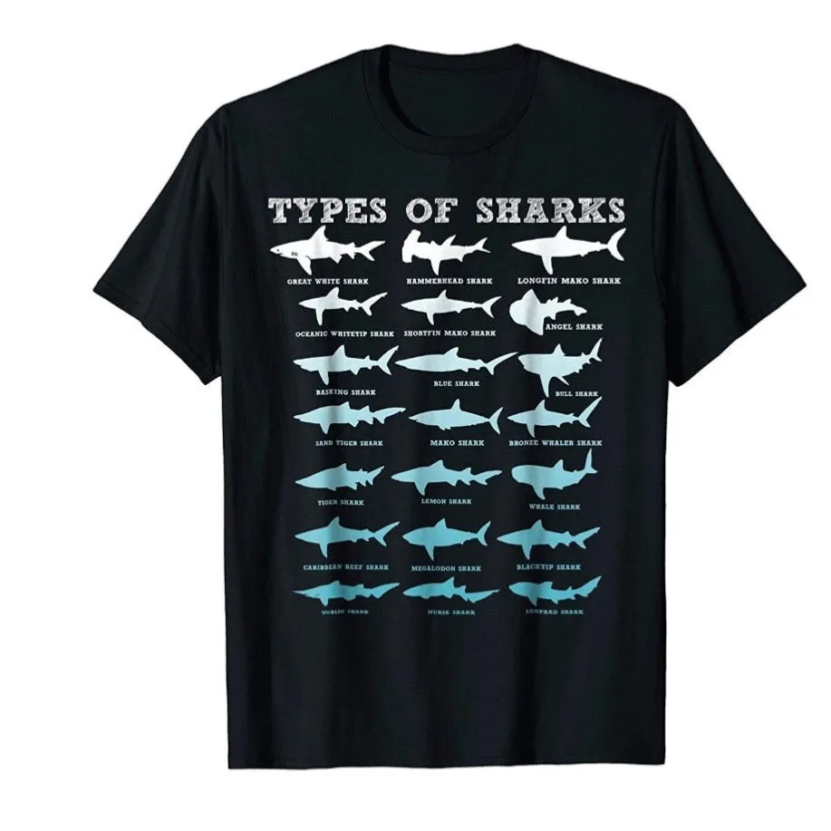 Scuba diving T-Shirt for Men | Sharks Marine Biology Print