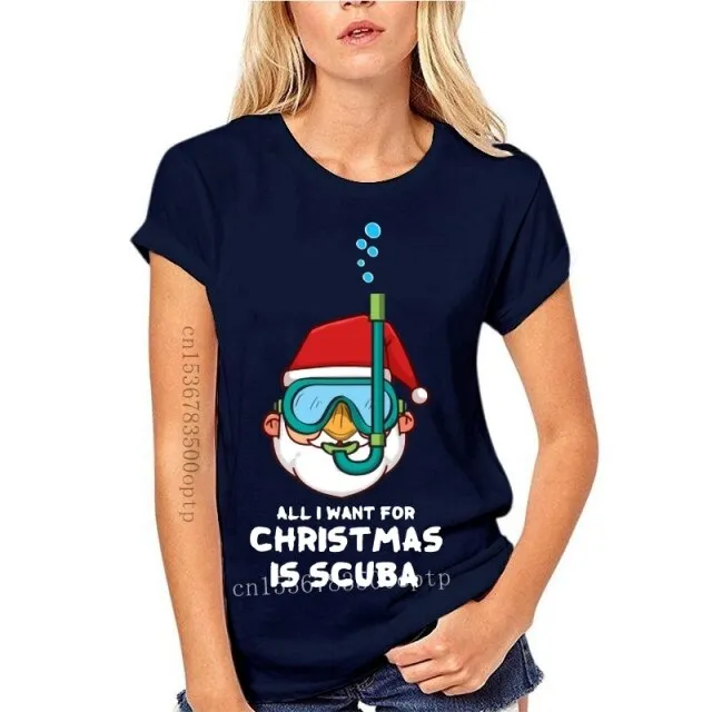 Scuba diving T-Shirt for Women | All I want for Christmas is Scuba