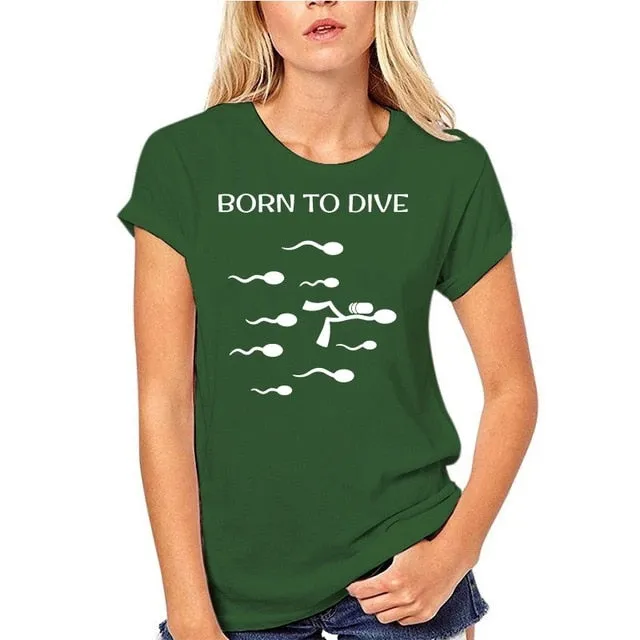 Scuba diving T-Shirt for Women and Men | Born to dive