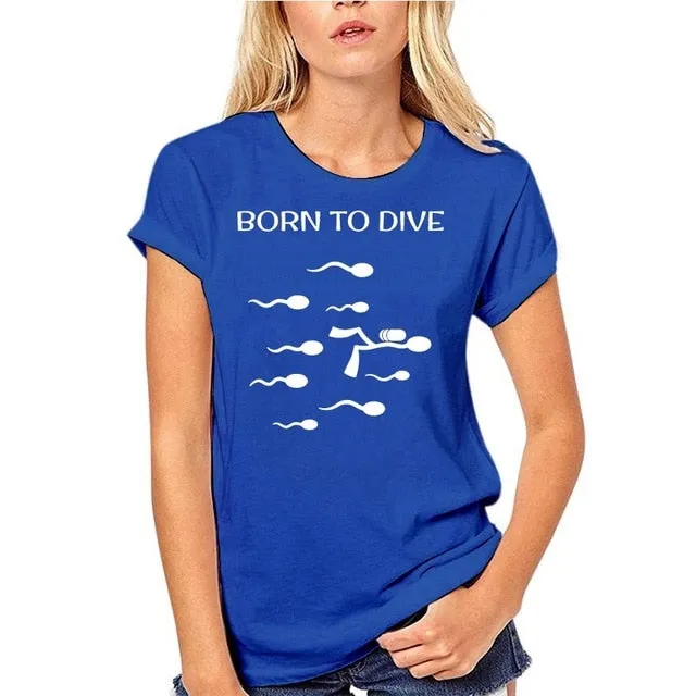 Scuba diving T-Shirt for Women and Men | Born to dive