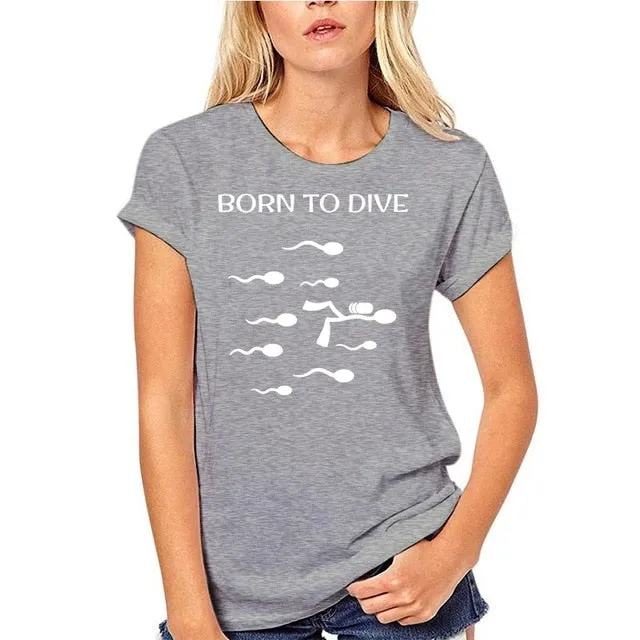 Scuba diving T-Shirt for Women and Men | Born to dive