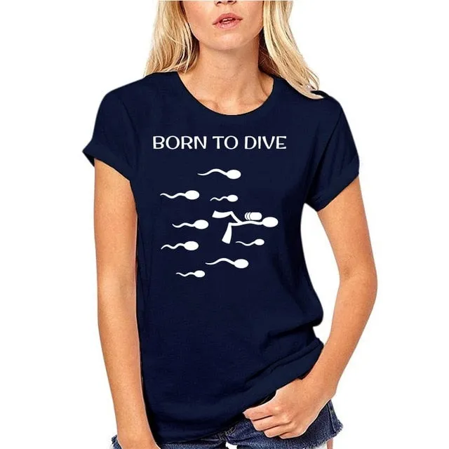 Scuba diving T-Shirt for Women and Men | Born to dive