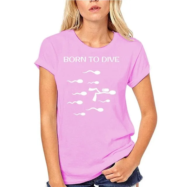 Scuba diving T-Shirt for Women and Men | Born to dive