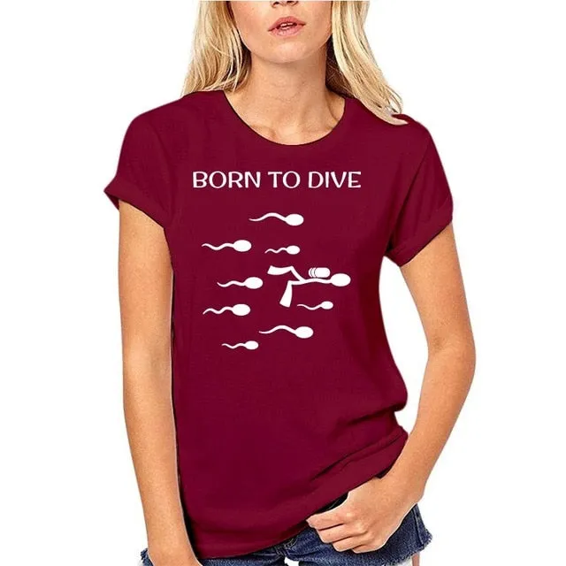 Scuba diving T-Shirt for Women and Men | Born to dive