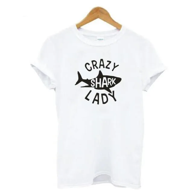 Scuba diving T-Shirt for Women | Crazy Shark Lady