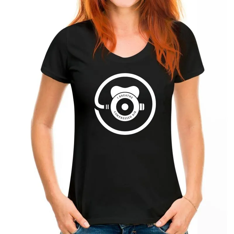 Scuba diving T-Shirt for Women | Regulator Print 'Compressed air'