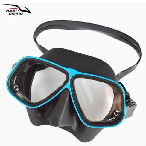 Scuba Free Diving Snorkeling Wide View Plano Lenses Anti-Fog Mask Aluminum Alloy Adults 8 Colours DM400