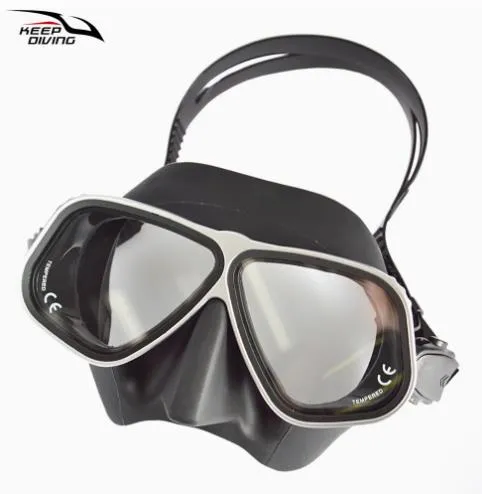 Scuba Free Diving Snorkeling Wide View Plano Lenses Anti-Fog Mask Aluminum Alloy Adults 8 Colours DM400