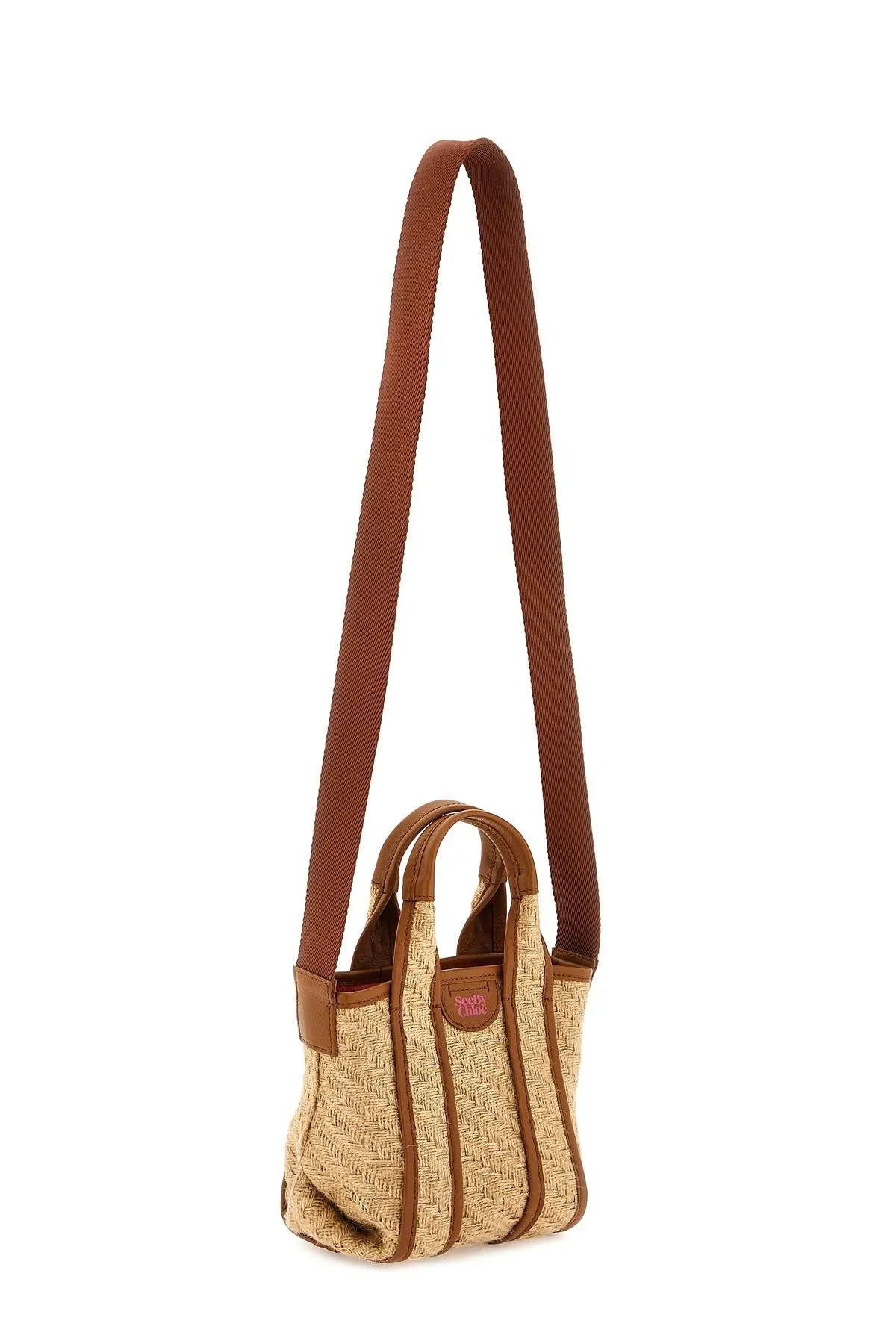 See by chloe 'laetizia' canvas and leather tote bag