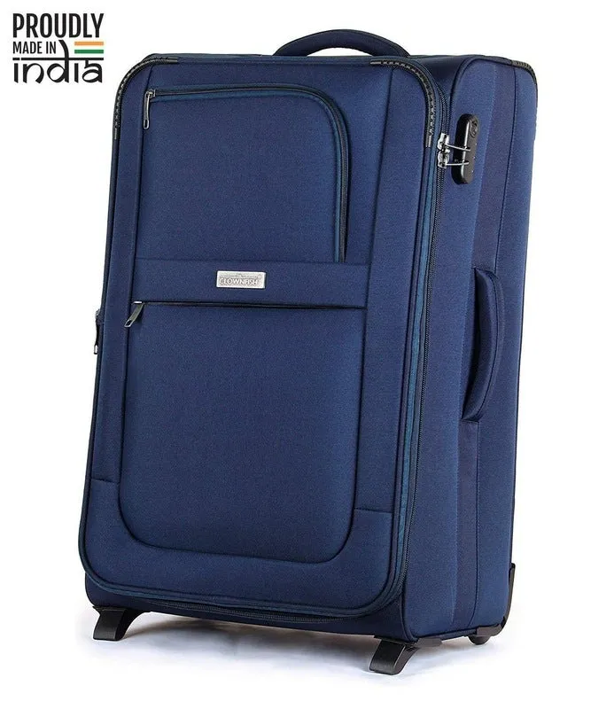 Single: Softsided Suitcase with 2 Wheels & Combination Lock | 75L | Space Navy Blue