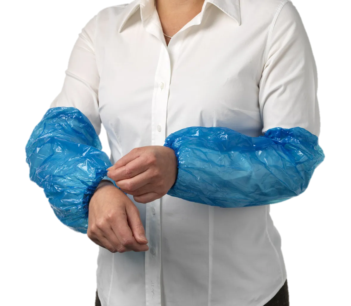 SLEEVE PROTECTORS BLUE X 20 POLYETHYLENE.