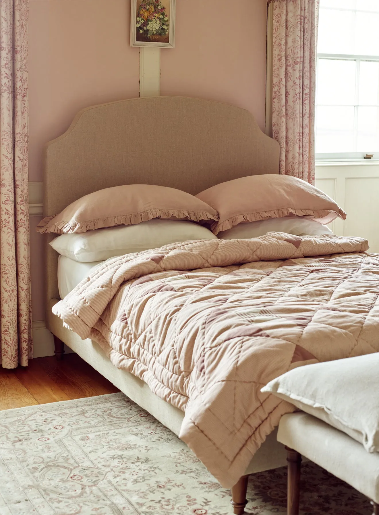 Sloane Bed, Slate Grey Velvet