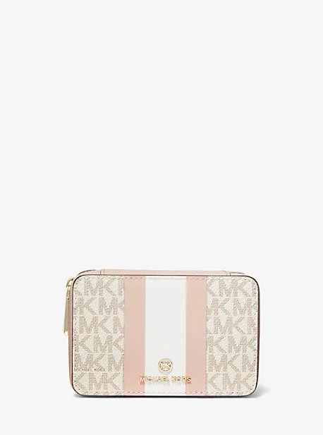 Small Logo Stripe Jewelry Case