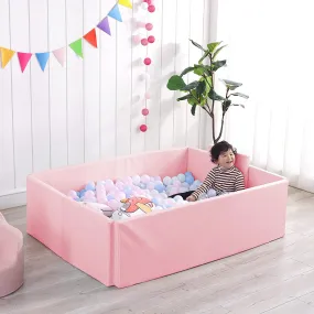 Soft Foam Foldable Pink Ball Pit Crawling Fence Children's Playground