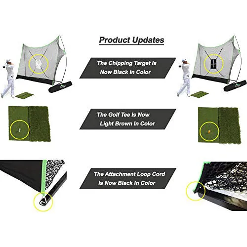 Steady Doggie Golf Nets for Backyard Driving, Golf Practice Net Dual Golf Mat