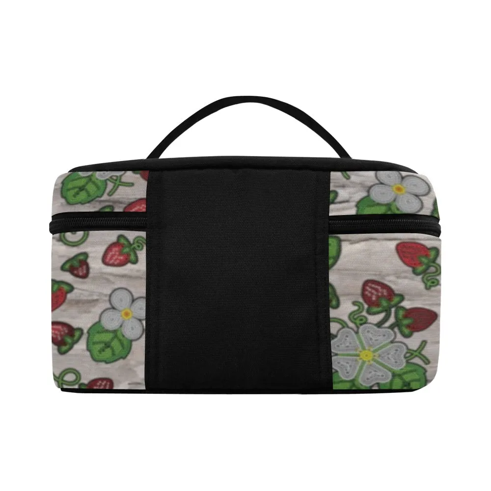 Strawberry Dreams Bright Birch Cosmetic Bag/Large