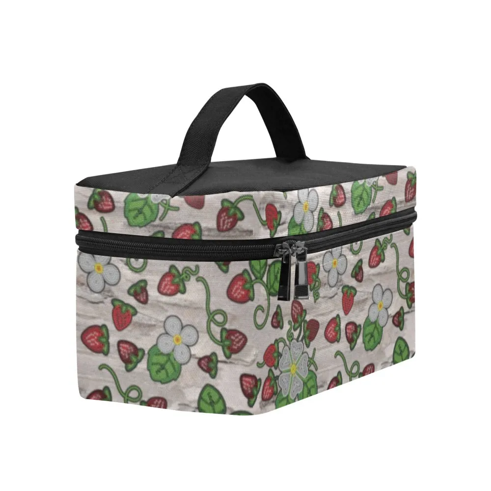 Strawberry Dreams Bright Birch Cosmetic Bag/Large