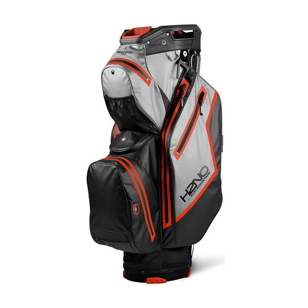 Sun Mountain H2NO Staff Cart Bag - Black/Cadet/Inferno