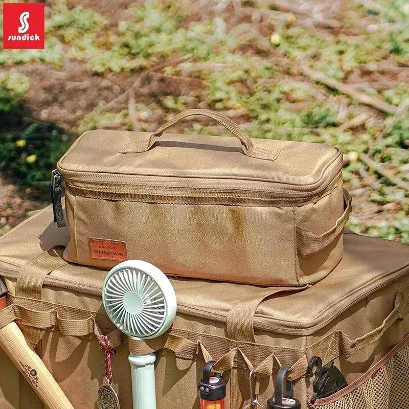 SUNDICK Outdoor Cookware Tableware Set Pot Gas Tank  Anti-collision Picnic Bag Storage Bag Picnic Handbag Ice Pack Small Size