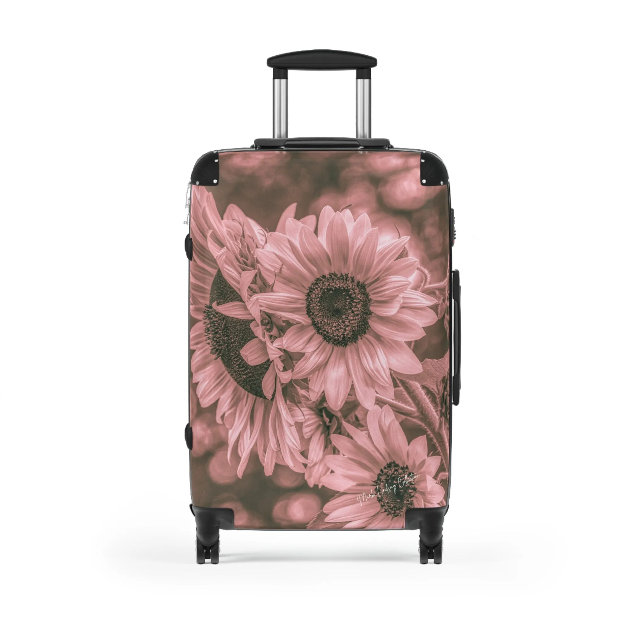 Sunflower Dreamy Pink Custom Art Luggage