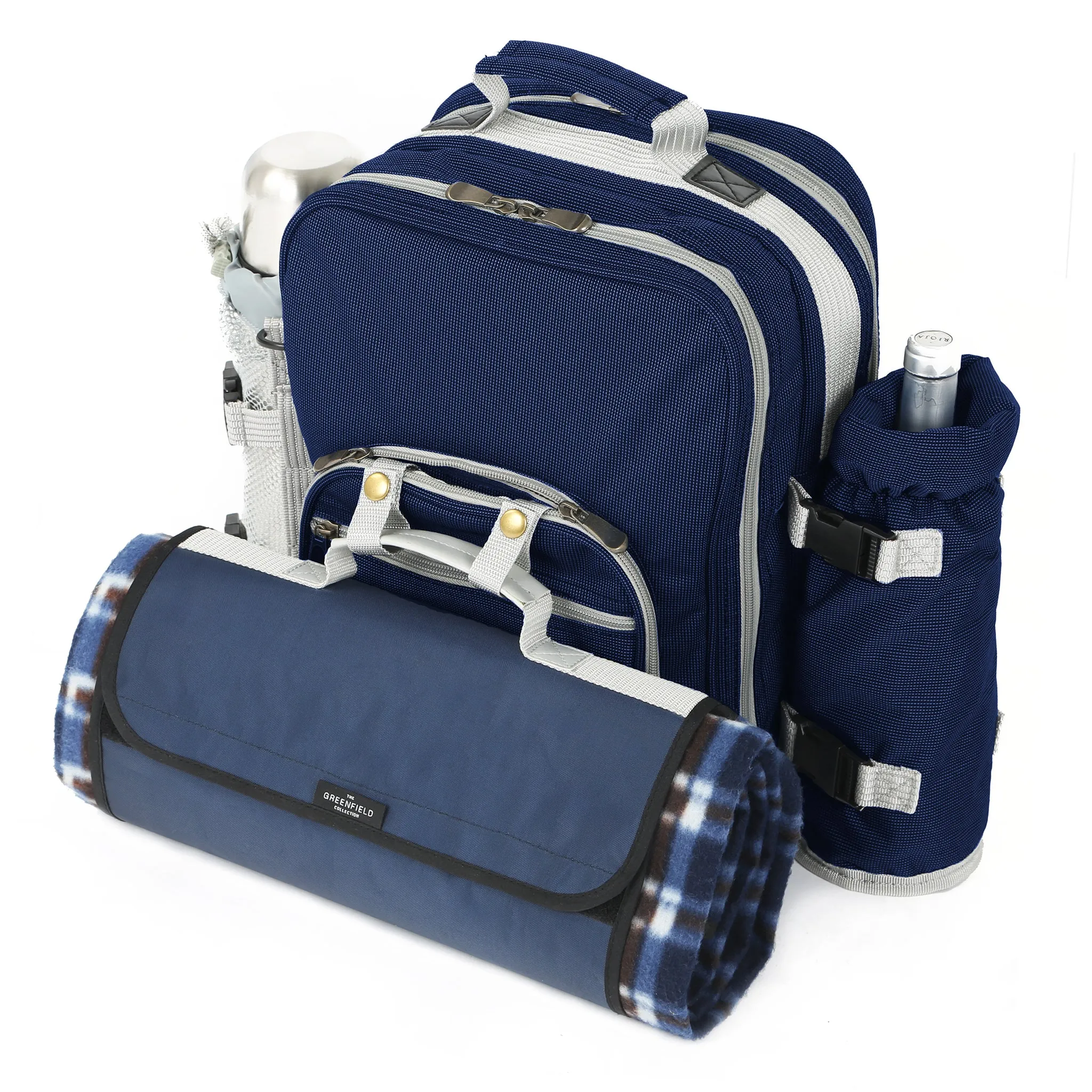 Super Deluxe Picnic Backpack Hamper for Two People