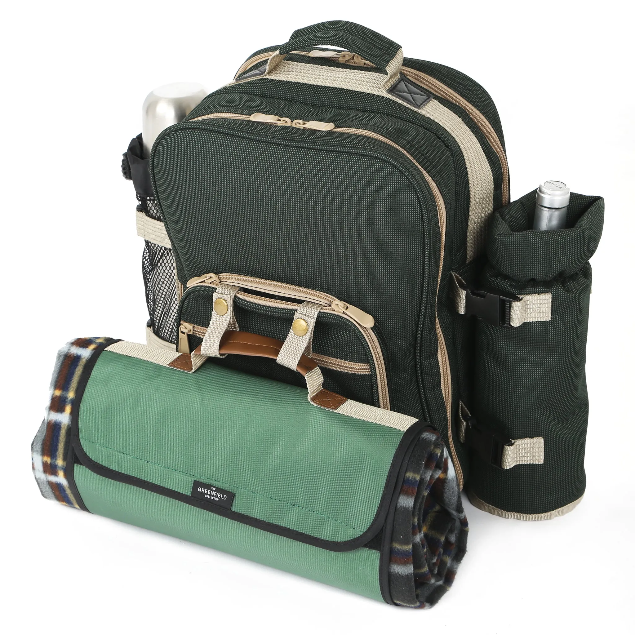 Super Deluxe Picnic Backpack Hamper for Two People