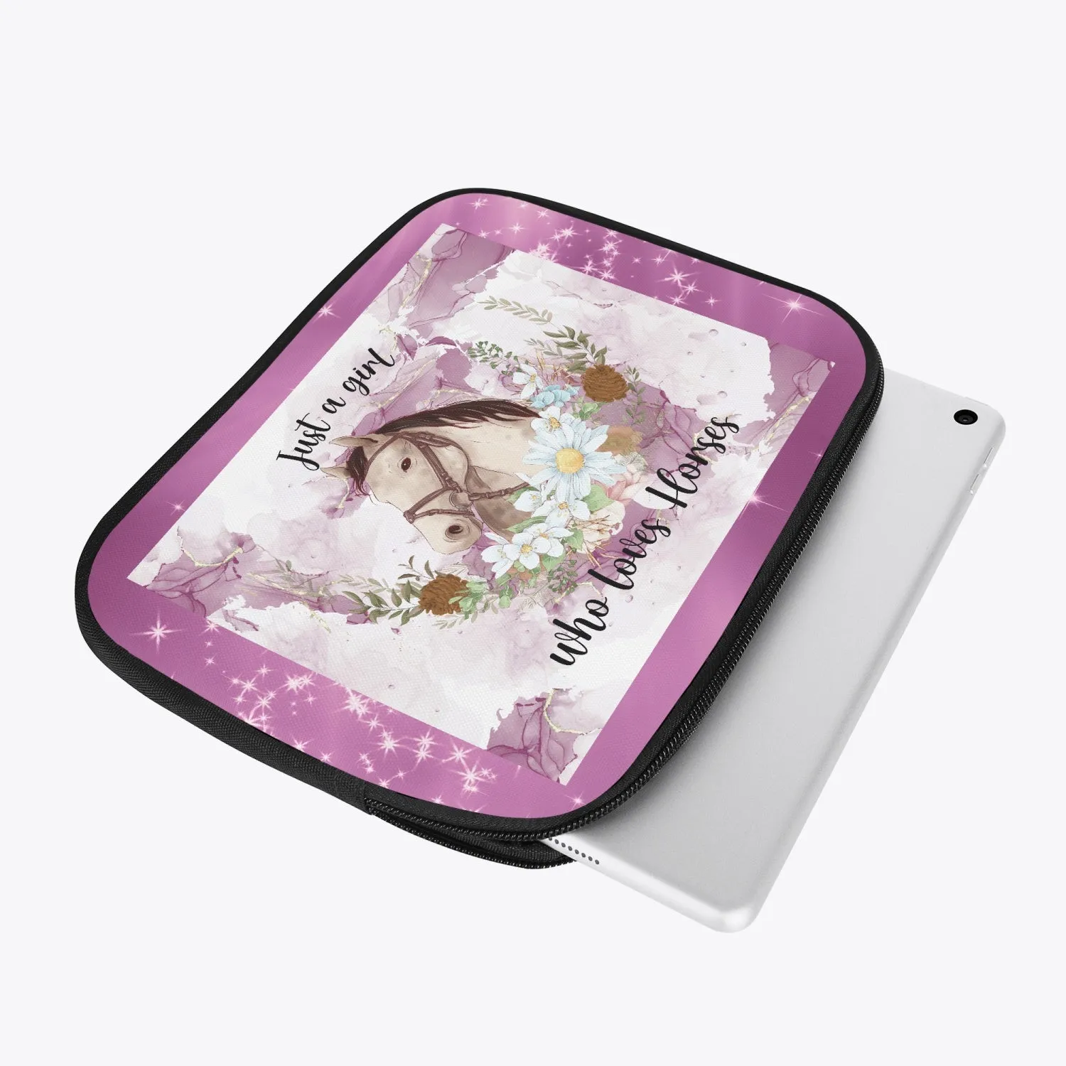 Tablet Sleeve - Just a Girl Who Loves Horses