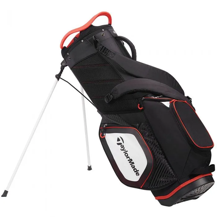 TaylorMade Pro 8.0 Stand Bag - Black/White/Red