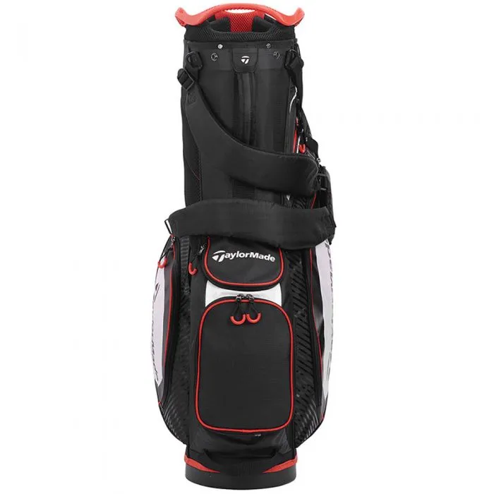 TaylorMade Pro 8.0 Stand Bag - Black/White/Red