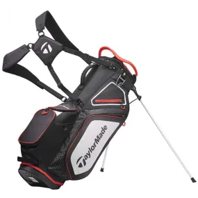 TaylorMade Pro 8.0 Stand Bag - Black/White/Red