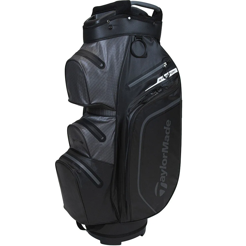 TaylorMade Storm-Dry Waterproof Cart Bag - Black/Charcoal