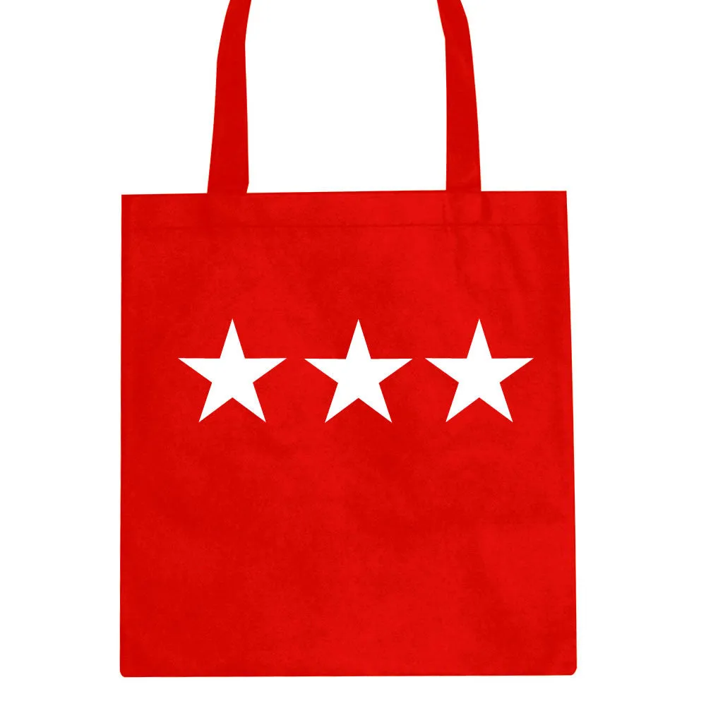 Three Stars Goth Style Tote Bag