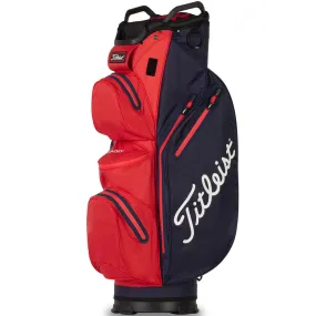 Titleist StaDry Cart 14 Waterproof Cart Bag - Navy/Red