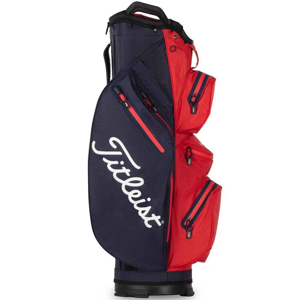 Titleist StaDry Cart 14 Waterproof Cart Bag - Navy/Red